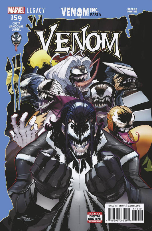 VENOM #159 2ND PRINT SANDOVAL VARIANT LEGACY MARVEL COMICS NM