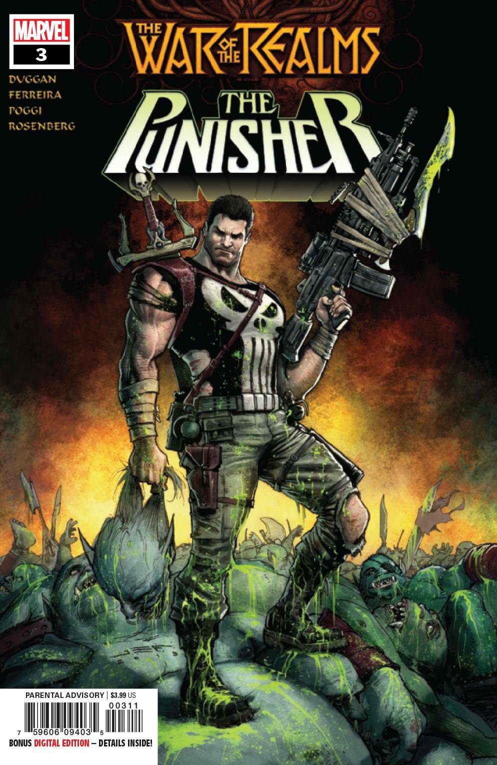 WAR OF REALMS PUNISHER #3 WR MARVEL NM 1ST PRINT 2019