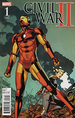 CIVIL WAR II #1 BATTLE MIRROR VARIANT MARVEL NM 1st PRINT