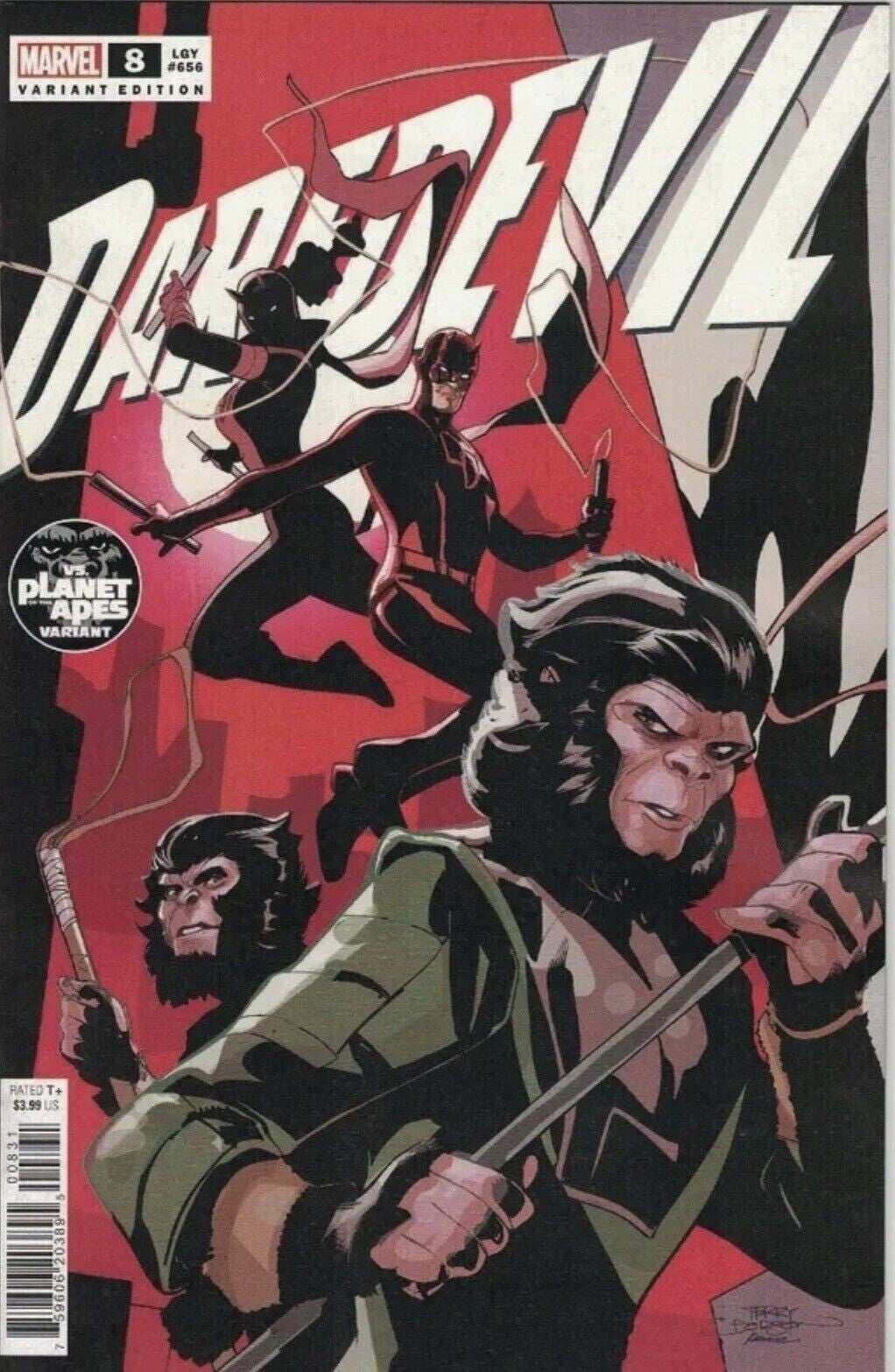DAREDEVIL #8 MARVEL COMICS 2023 NM LEGACY #656 PLANET OF THE APES VARIANT