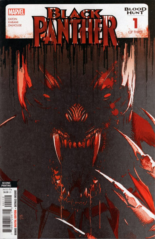 BLACK PANTHER BLOOD HUNT #1 NM 2ND PRINT MAIN COVER MARVEL COMICS 2024