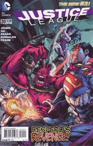 JUSTICE LEAGUE #20 VARIANT 2013 NEW 52 TRINITY WAR - DC NM 1ST PRINT