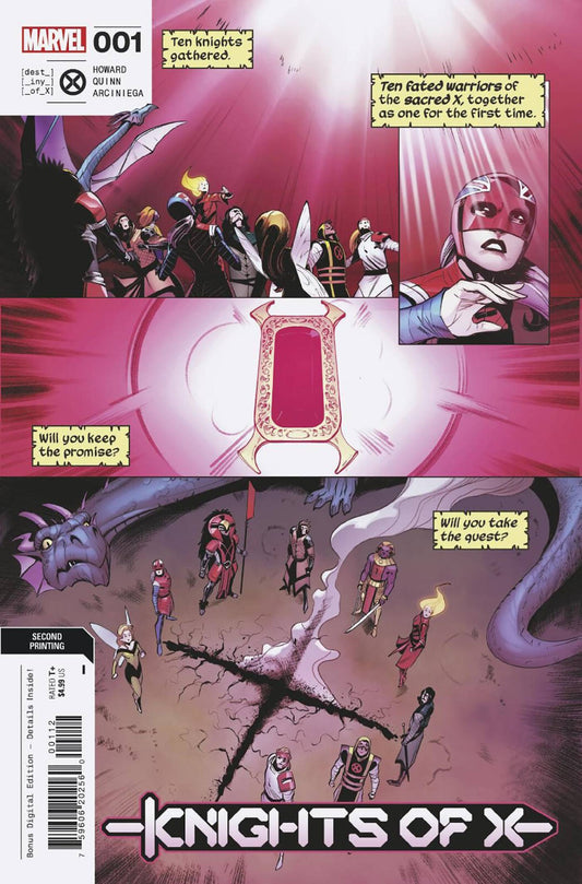 KNIGHTS OF X #1 NM 2ND PRINT MAIN COVER MARVEL COMICS 2022