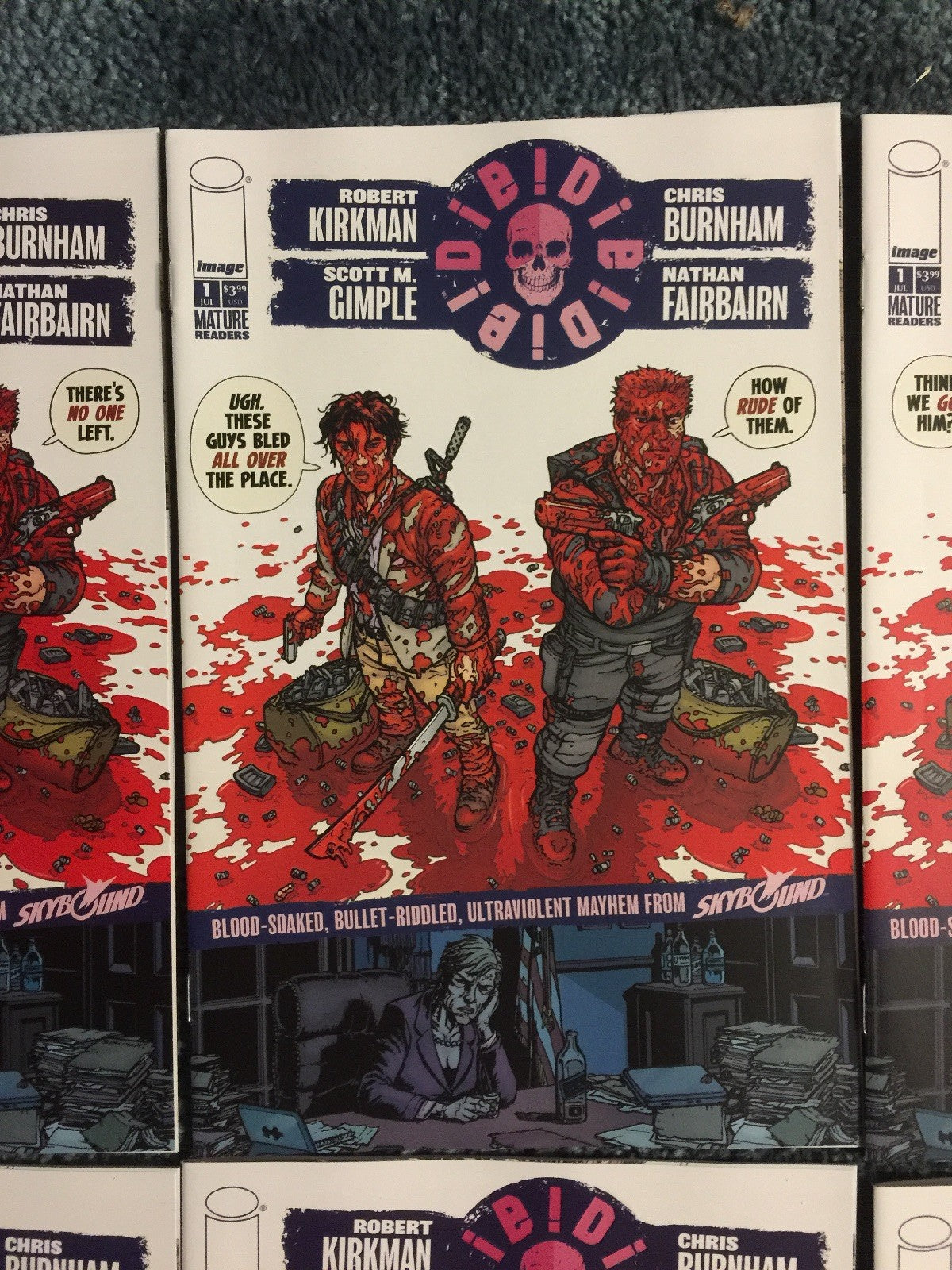 DIE! DIE! DIE! #1 ROBERT KIRKMAN 10 COPIES COVER VARIANT SET NM