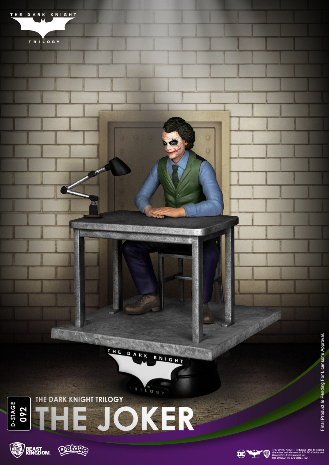 DARK KNIGHT TRILOGY DS-092 JOKER D-STAGE 6 INCH STATUE