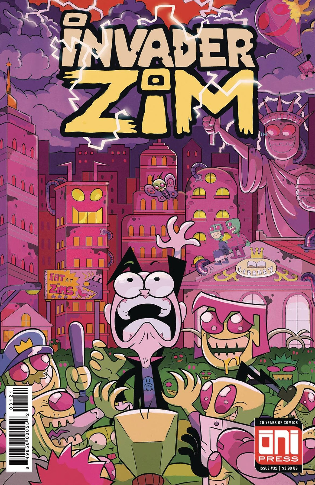 INVADER ZIM #31 COVER B COUSIN VARIANT ONI NM