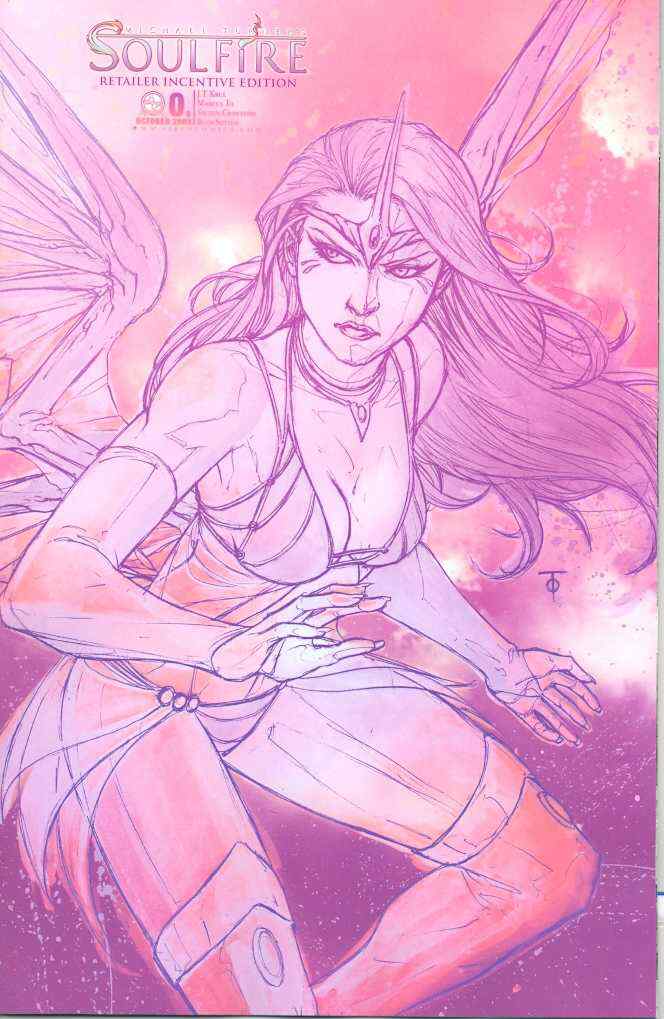 MICHAEL TURNER'S SOULFIRE VOL 2 #0 B ASPEN FIRST PRINT 2009 NM SKETCH VARIANT