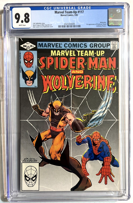 MARVEL TEAM-UP #117 CGC 9.8 SPIDER-MAN WOLVERINE MARVEL 1982 WHITE PAGES