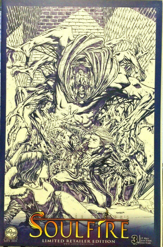 MICHAEL TURNER'S SOULFIRE VOL 3 #3 C ASPEN FIRST PRINT 2011 NM SKETCH VARIANT