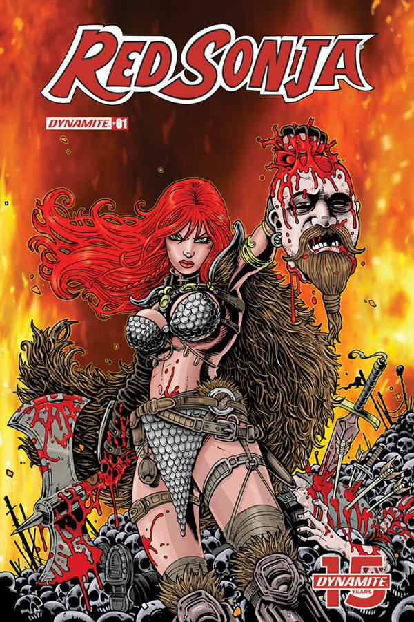 RED SONJA #1 HAESER VARIANT NM 1ST PRINT DYNAMITE 2019