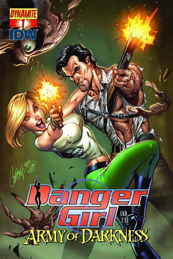 DANGER GIRL ARMY OF DARKNESS #1 J SCOTT CAMPBELL NM 1ST PRINT IDW 2011