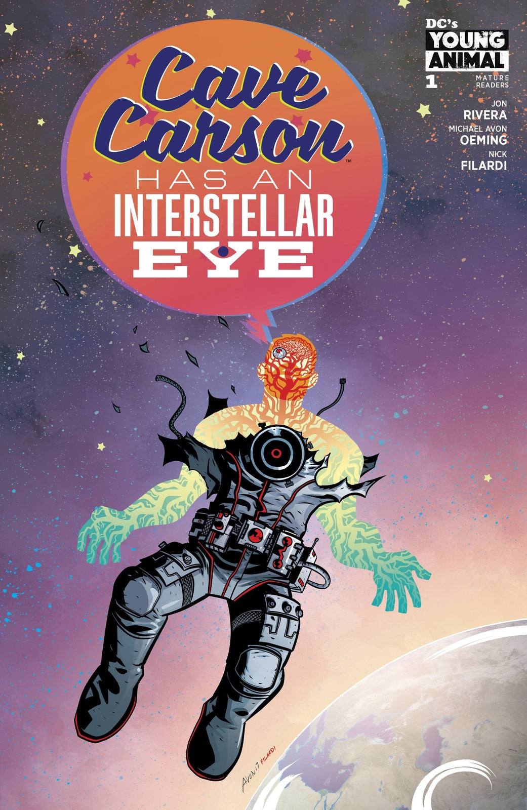 CAVE CARSON HAS AN INTERSTELLAR EYE #1 MAIN COVER DC NM