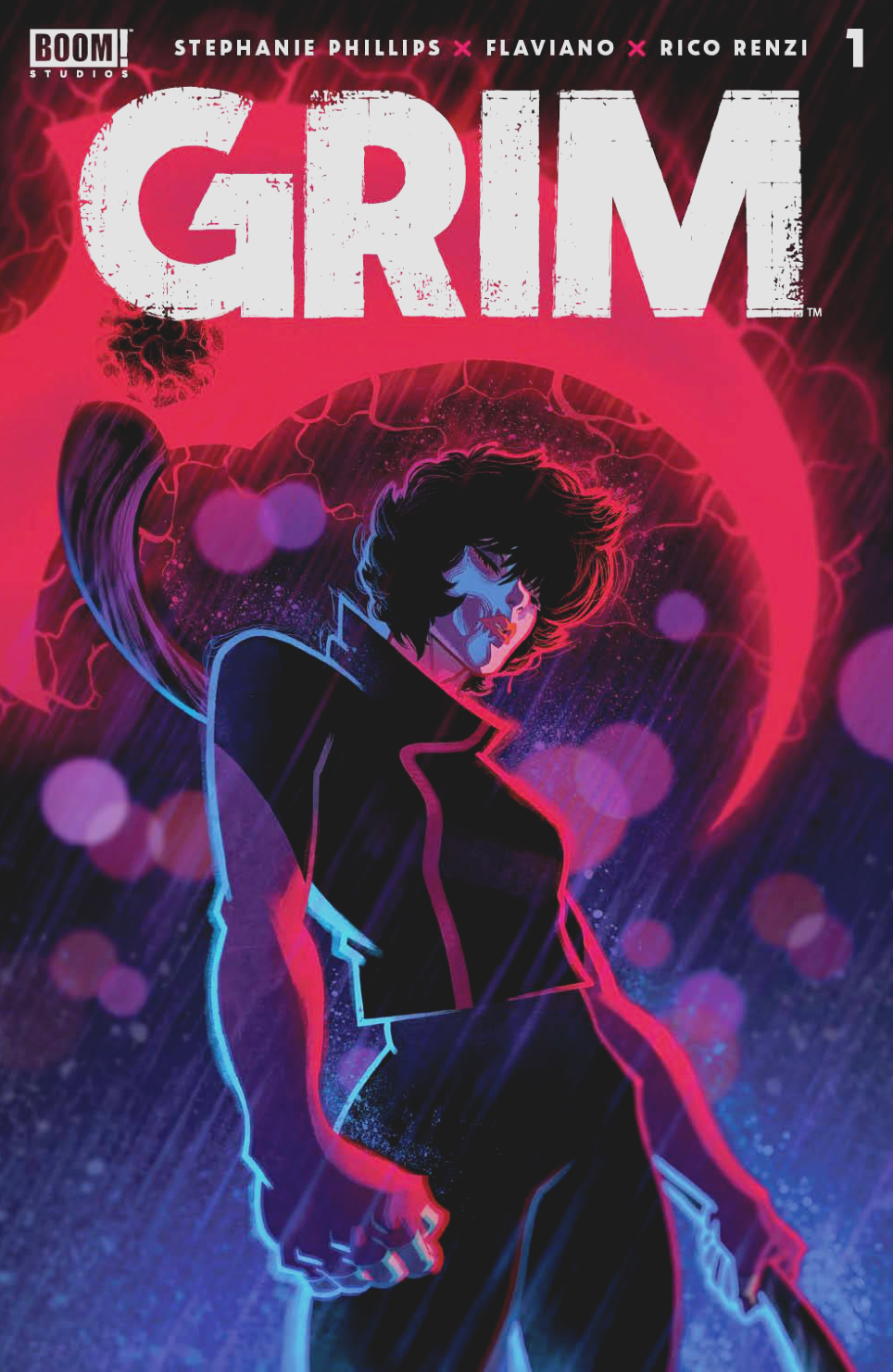 GRIM #1 LCSD FOIL VARIANT NM  BOOM STUDIOS STEPHANIE PHILLIPS FLAVIANO RICO RENZ