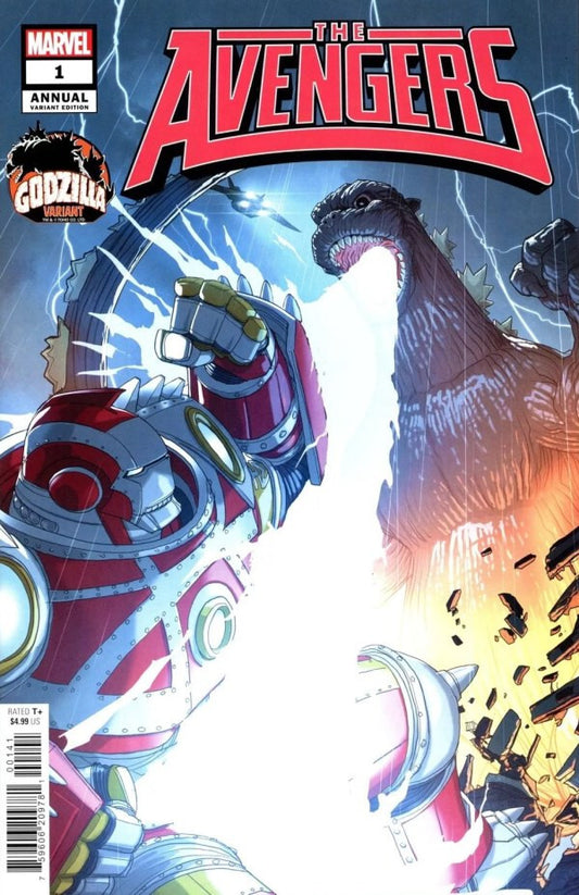 AVENGERS ANNUAL #1 NM 1ST PRINT WOODS GODZILLA VARIANT MARVEL COMICS 2024