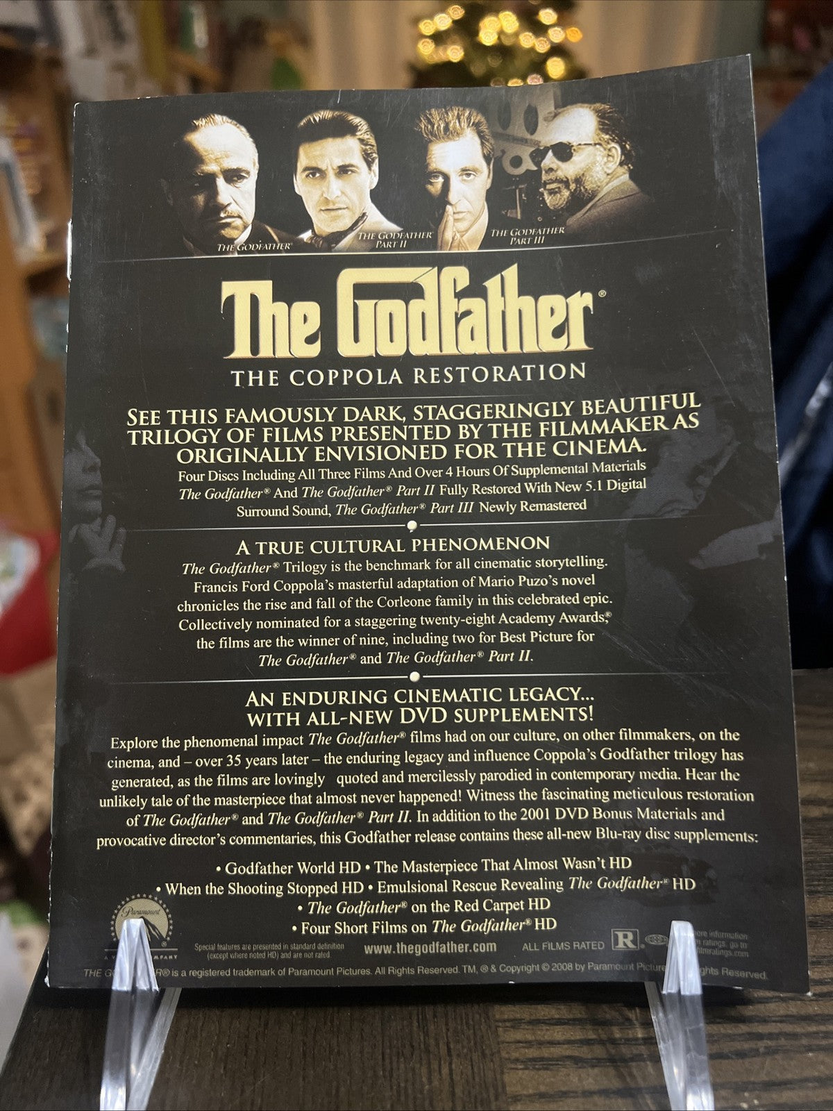 THE GODFATHER THE COPPOLA RESTORATION 4 DISC BLU RAY SET ALL 3 MOVIES