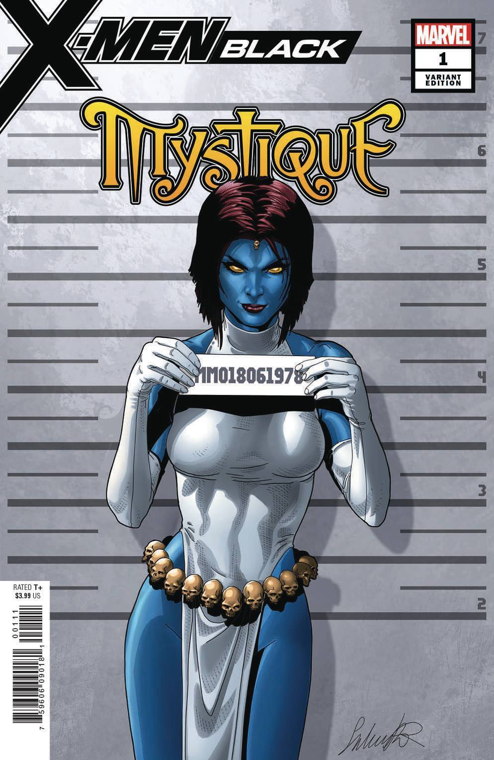X-MEN BLACK MYSTIQUE #1 LARROCA MUGSHOT VARIANT MARVEL NM FIRST PRINT