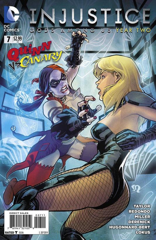 INJUSTICE GODS AMONG US YEAR TWO #7 HARLEY QUINN VS BLACK CANARY VF/NM