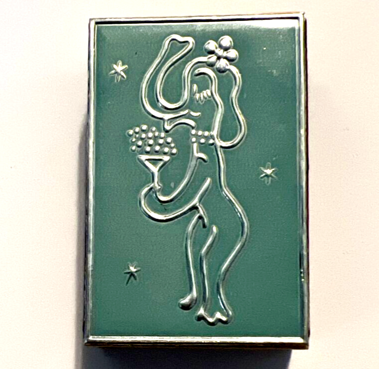 Vintage Made in Italy Wax Matches Match Box Jane Roberts Funky Elephant Cool!