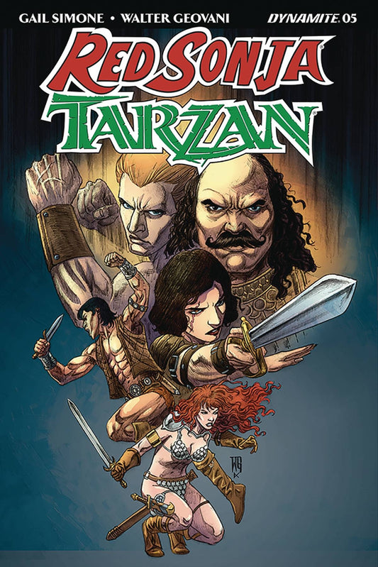 RED SONJA TARZAN #5 CVR A GEOVANI DYNAMITE NM