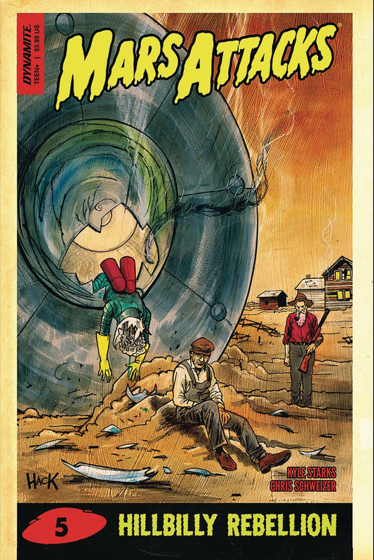 MARS ATTACKS #5 COVER D HACK DYNAMITE NM 1ST PRINT 2019