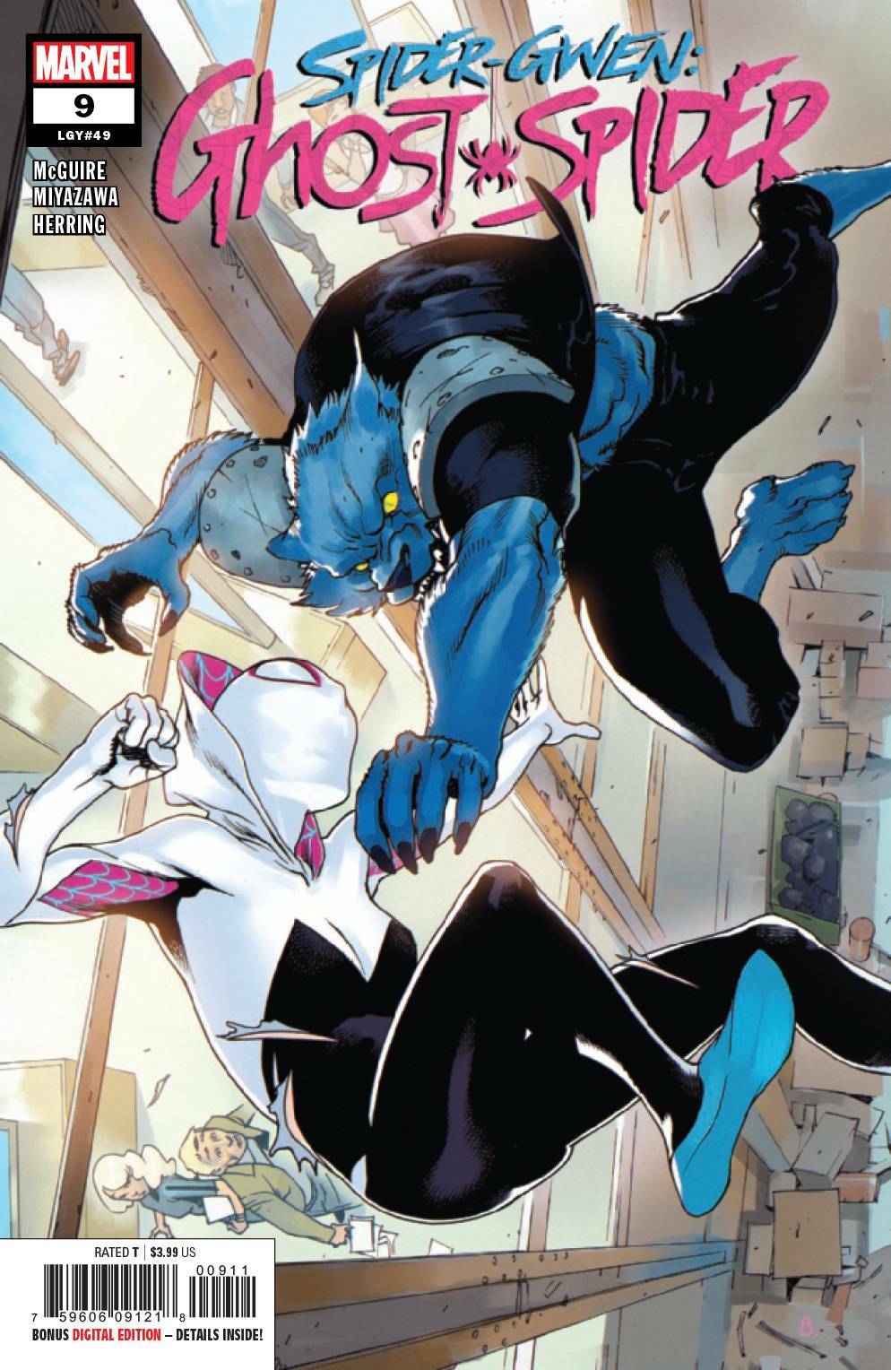 SPIDER-GWEN GHOST SPIDER #9 MAIN COVER MARVEL COMICS NM 1ST PRINT 2019