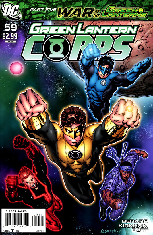 GREEN LANTERN CORPS #59 WAR NM 1ST PRINT DC 2011