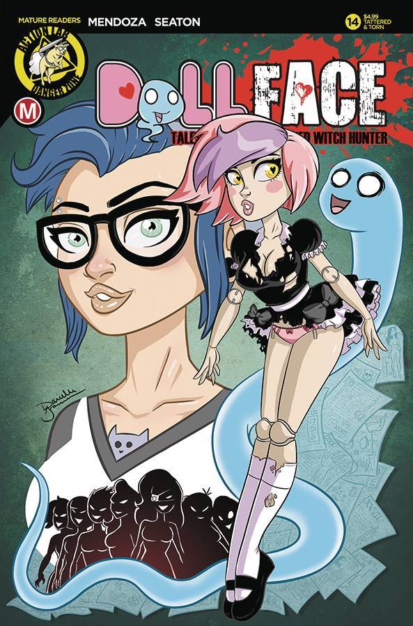 DOLLFACE #14 COVER D GRANSAULL PIN UP TATTERED & TORN ACTION LAB NM