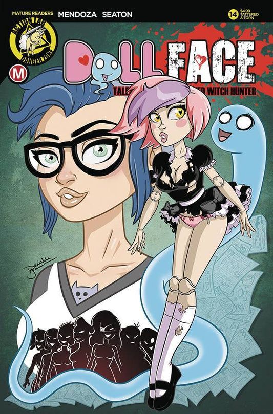 DOLLFACE #14 COVER D GRANSAULL PIN UP TATTERED & TORN ACTION LAB NM