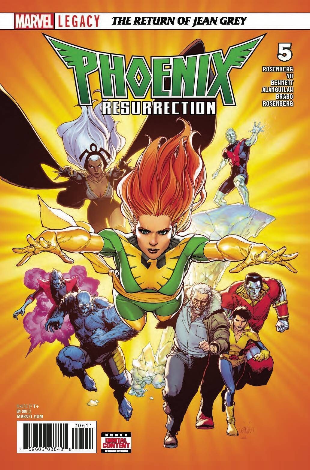 PHOENIX RESURRECTION RETURN JEAN GREY #5 OF 5 MAIN COVER MARVEL COMICS NM