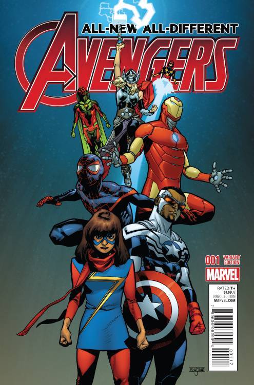 ALL NEW ALL DIFFERENT AVENGERS #1 ASRAR VARIANT 1:25 2015 NM