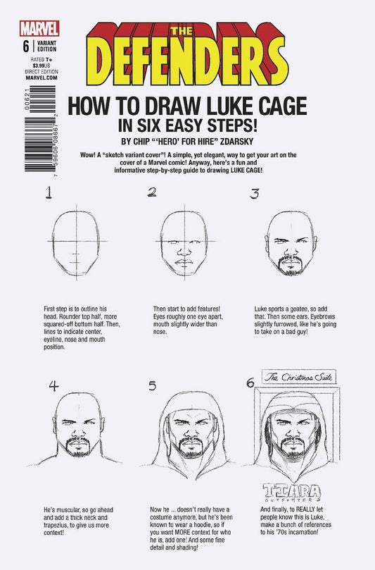 DEFENDERS #6 ZDARSKY HOW TO DRAW VARIANT MARVEL