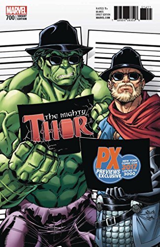 MIGHTY THOR #700 NYCC 2017 PREVIEWS EXCLUSIVE VARIANT COVER BY TOD NM 1ST PRINT
