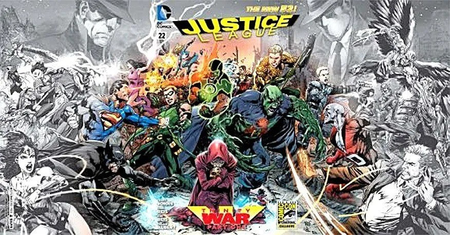 JUSTICE LEAGUE #22 SDCC VARIANT NM 1ST PRINT NEW 52 2013