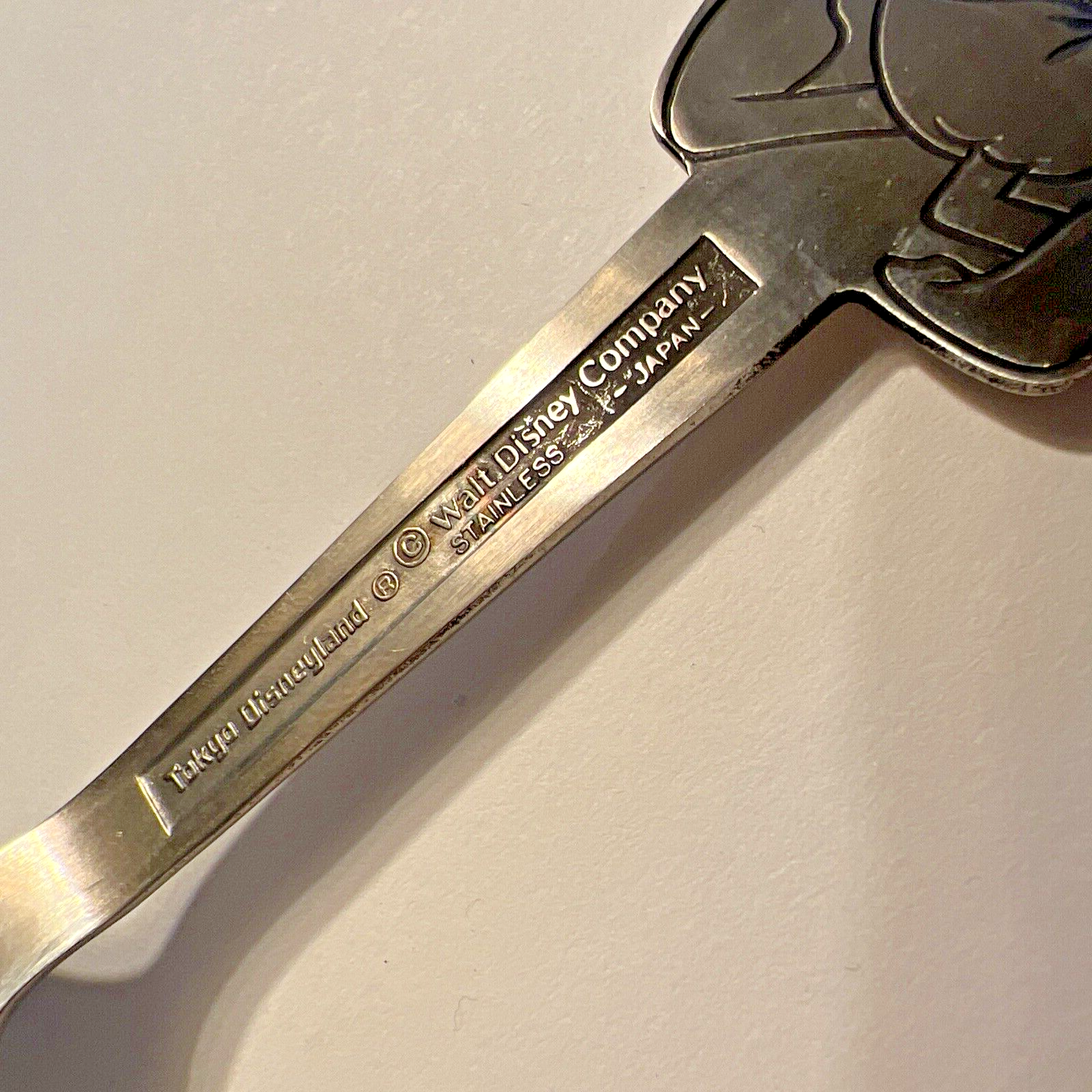 DONALD DUCK SPOON TOKYO DISNEYLAND 80'S IN PACKAGE DOUBLE-SIDED UNUSED