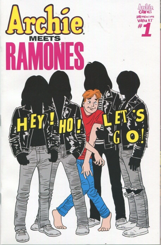 ARCHIE MEETS RAMONES #1 2nd PRINTING VARIANT ARCHIE COMICS 2016 VFN/NM