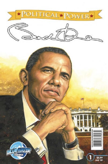 POLITICAL POWER BARACK OBAMA #1 BLUEWATER VFN 2009 COVER B