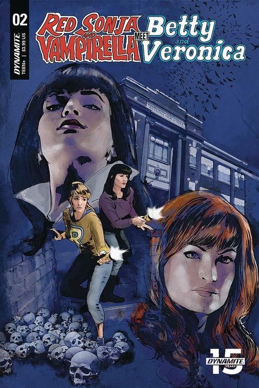 RED SONJA VAMPIRELLA BETTY VERONICA #2 COVER E STAGGS DYNAMITE NM 1ST PRINT 2019