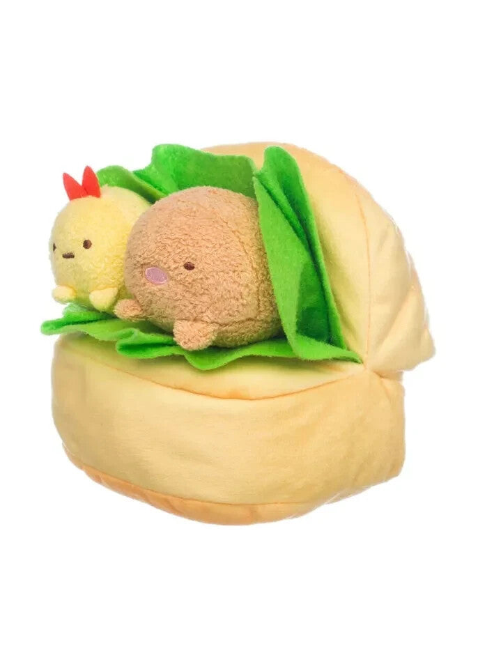 SAN-X SUMIKKOGURASHI ORIGINAL TONKATSU AND EBI SANDWICH PLUSH JAPAN CUTE