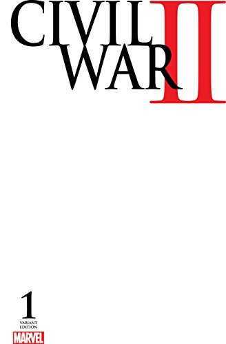 CIVIL WAR II #1 BLANK VARIANT MARVEL NM 1st PRINT