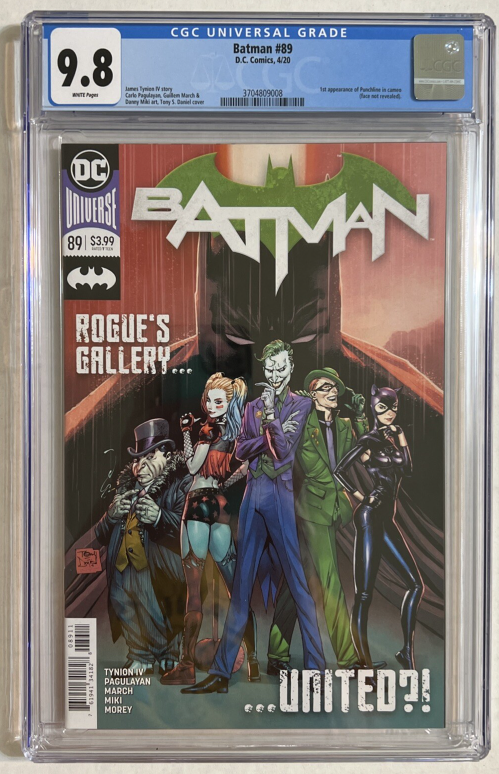 BATMAN #89 CGC 9.8 DC 2020 1st PUNCHLINE TYNION PAGULAYAN TONY DANIEL