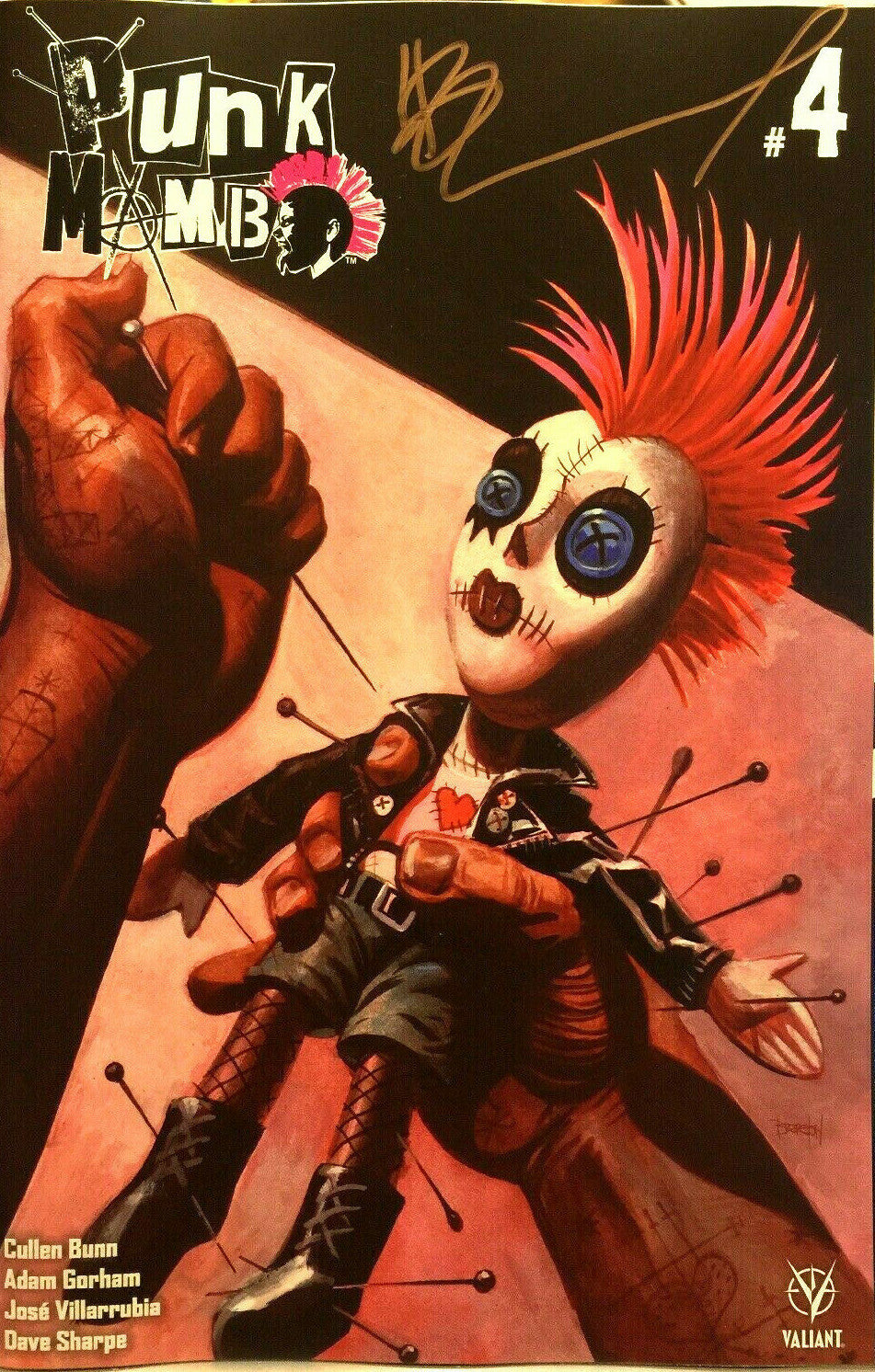 PUNK MAMBO #4 SIGNED by DAN BRERETON NM VALIANT 2019