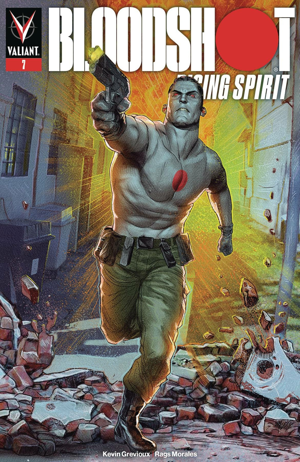 BLOODSHOT RISING SPIRIT #7 COVER A GUEDES VALIANT NM 1ST PRINT 2019