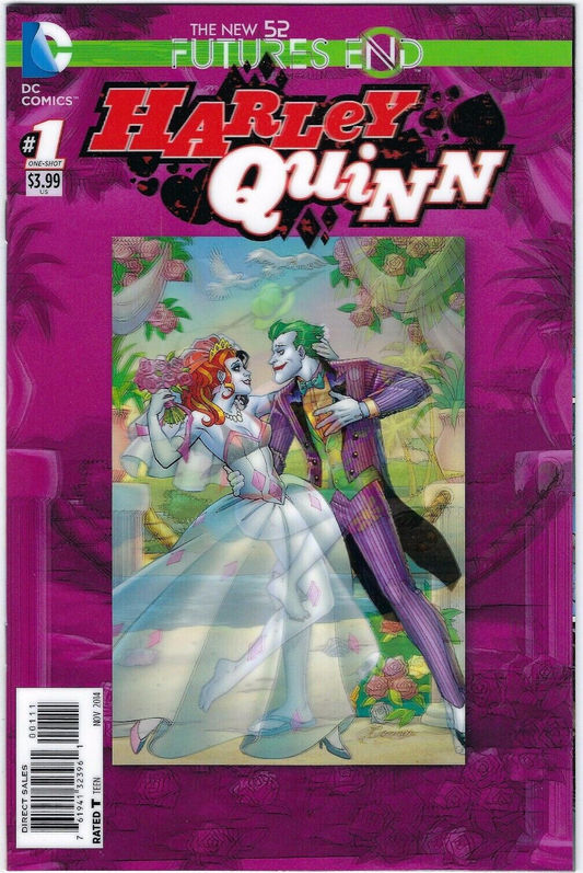 HARLEY QUINN FUTURES END #1 3-D LENTICULAR COVER DC COMICS 2014
