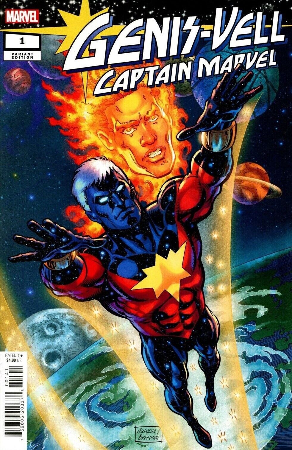 GENIS-VELL CAPTAIN MARVEL #1 JURGENS VARIANT 2022 MARVEL