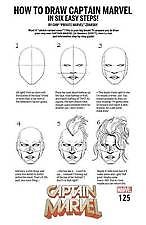 CAPTAIN MARVEL #125 HOW TO DRAW VARIANT MARVEL S MARVEL NM 1st PRINT