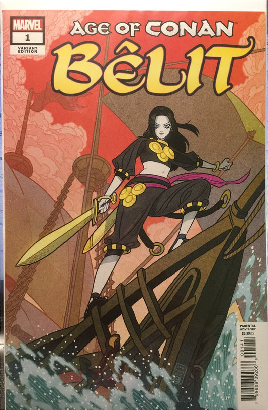 AGE OF CONAN BELIT #1 AFU CHAN VARIANT MARVEL NM 1ST PRINT 2019