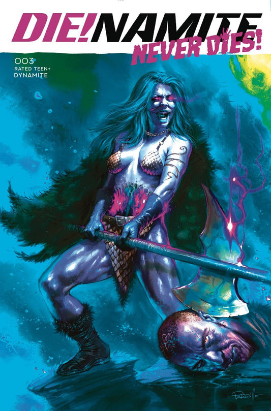 DIE!NAMITE NEVER DIES #3 BONUS COVER L PARRILLO ULTRAVIOLET 2022 DYNAMITE VF/NM