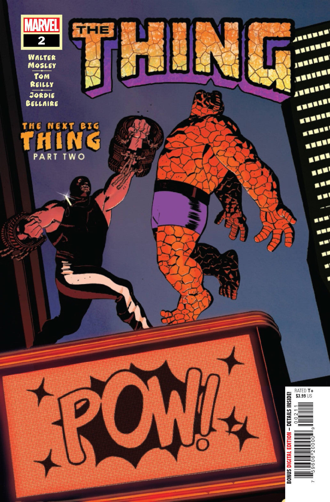 THE THING #2 (OF 6) MARVEL COMICS Walter Mosley Tom Reilly NM 2021 1st PRINT