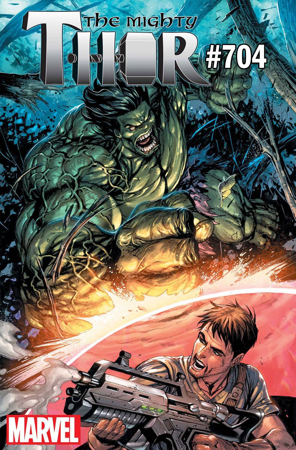 MIGHTY THOR #704 HULK VARIANT LEGACY MARVEL COMICS NM
