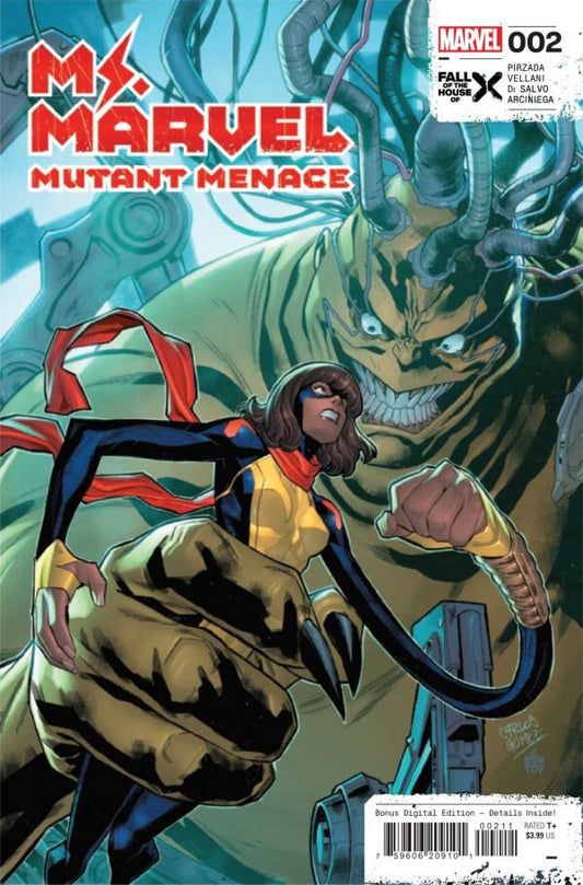 MS MARVEL MUTANT MENACE #2 NM 1ST PRINT MAIN COVER MARVEL COMICS 2024